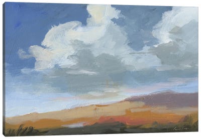 August Sky Canvas Art Print - Abstract Landscapes Art