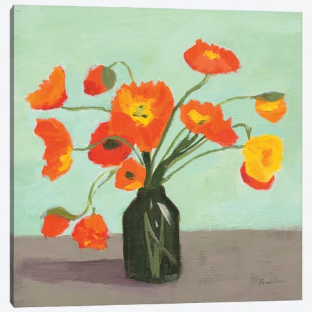 Orange Poppies Canvas Print #PML52} by Pamela Munger Canvas Print