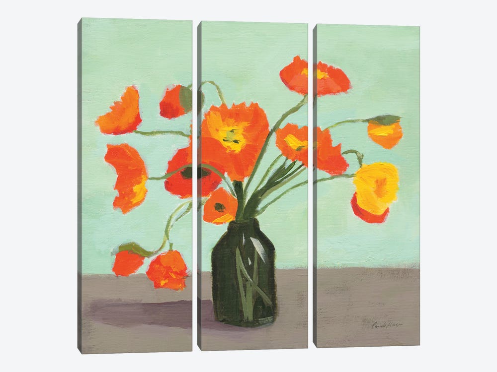 Orange Poppies by Pamela Munger 3-piece Canvas Artwork