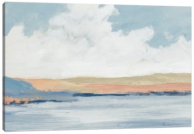 The Pastel River Canvas Art Print - Coastal & Ocean Abstract Art