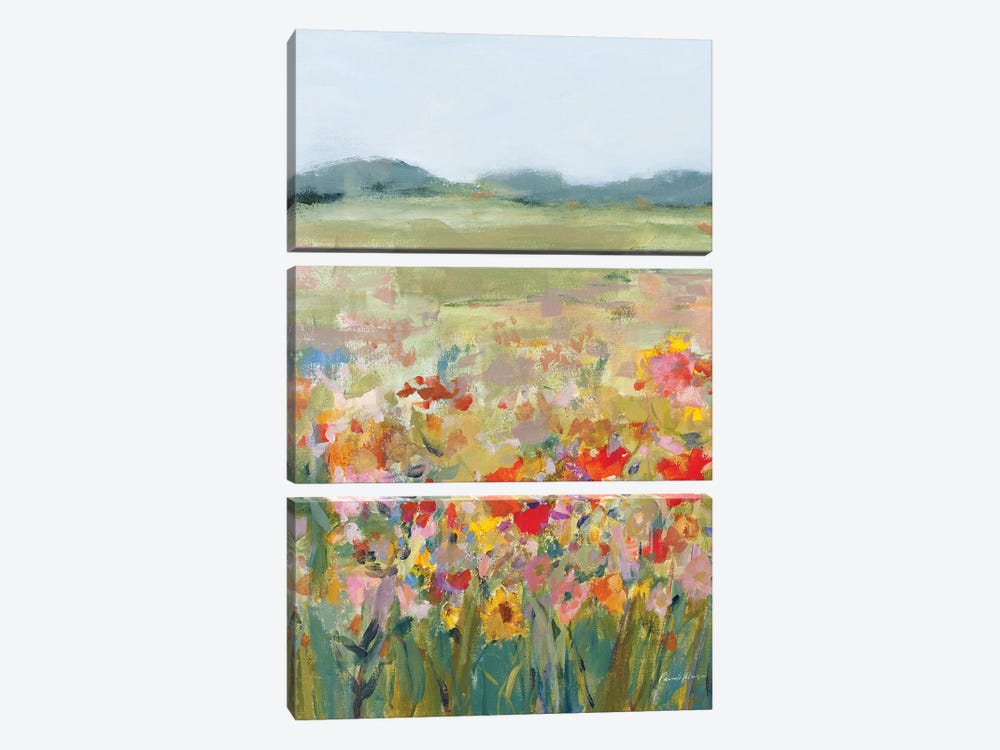 Wildflower Meadow by Pamela Munger 3-piece Canvas Art Print