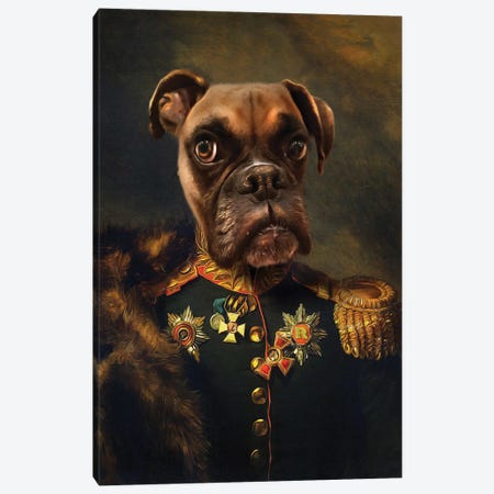 Rocky General I Canvas Print #PMP102} by Pompous Pets Art Print