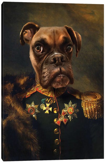 Rocky General I Canvas Art Print - Pompous Pets