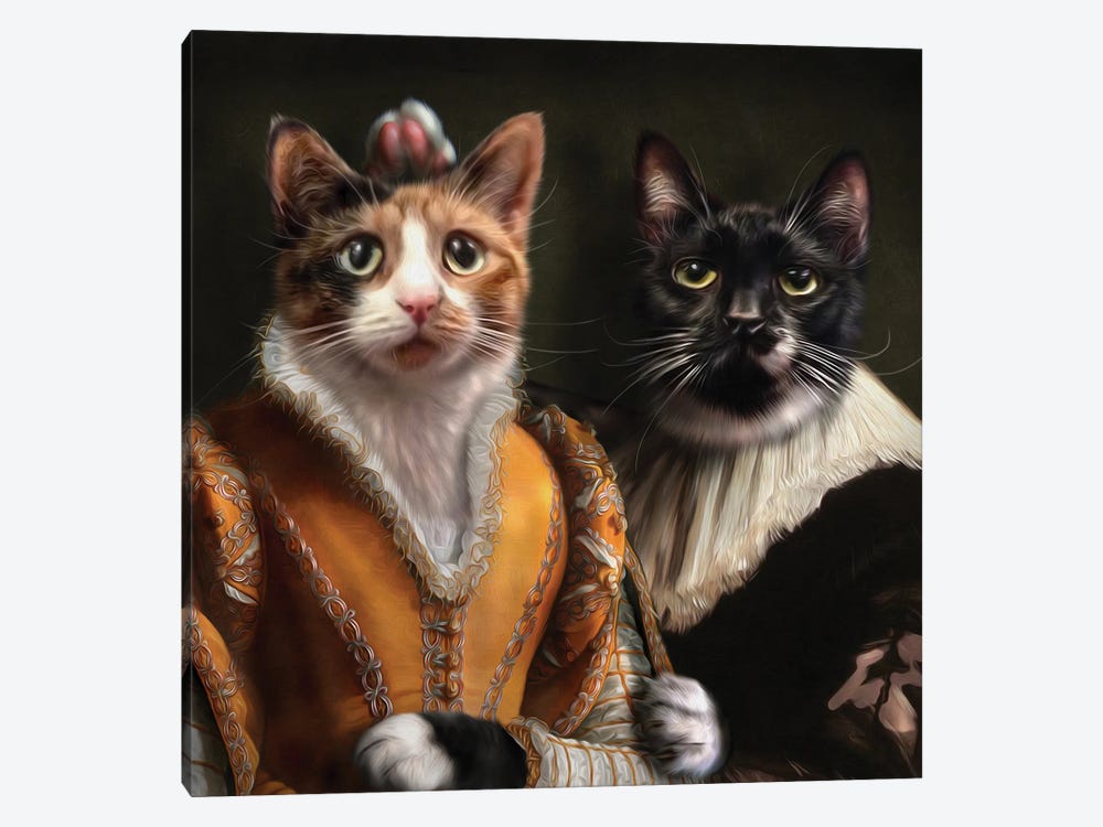 Sylvester & Shirley by Pompous Pets 1-piece Canvas Art