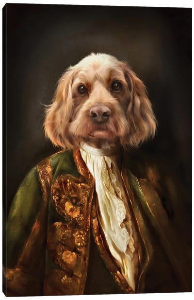 Basil Canvas Art Print - Poodle Art