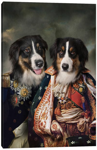 Bonnie & Clyde Canvas Art Print - Pompous Pets