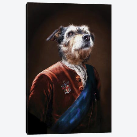 Duke Canvas Print #PMP37} by Pompous Pets Canvas Art