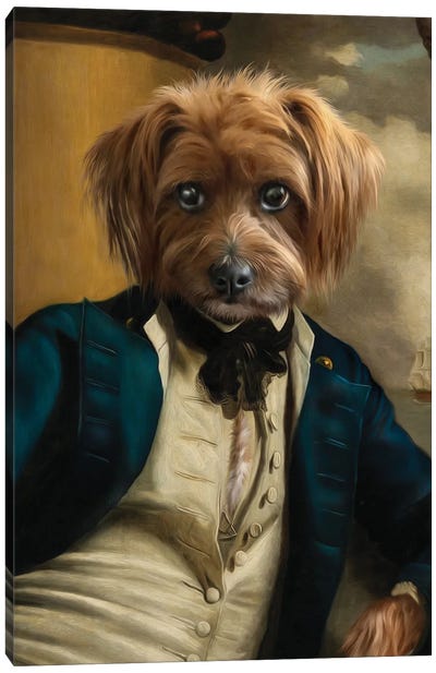 Franklin II Canvas Art Print - Pompous Pets