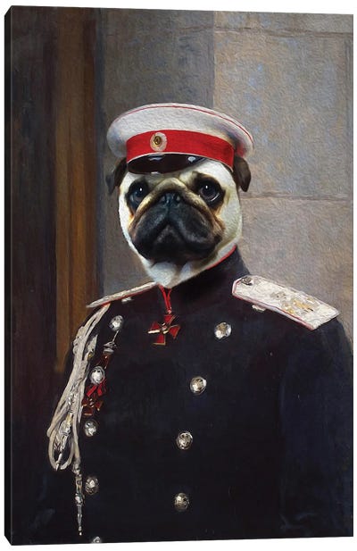 Harry General Canvas Art Print - Pompous Pets