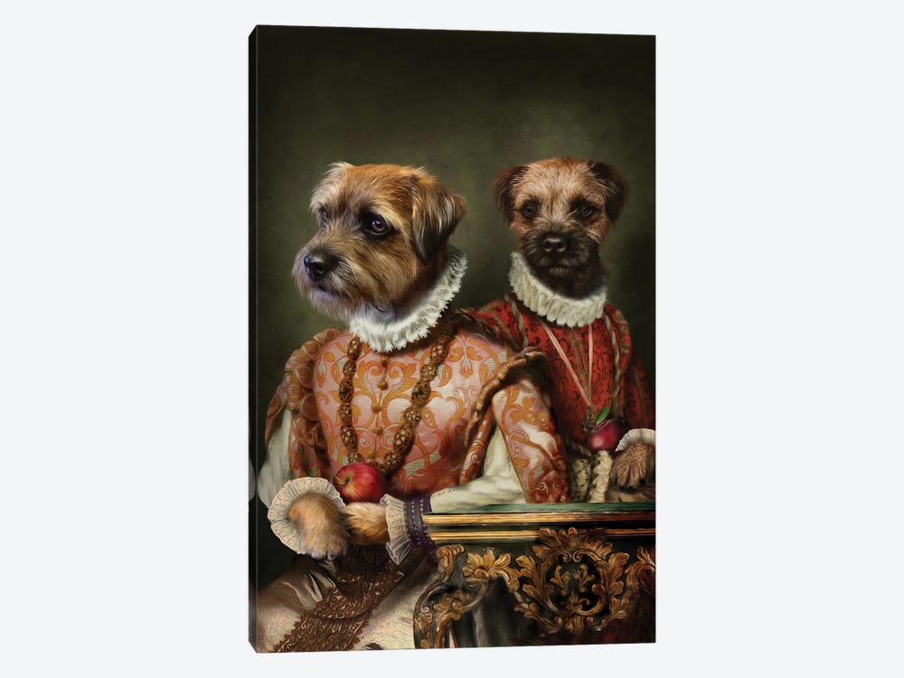 Holly & Ivy by Pompous Pets 1-piece Canvas Print
