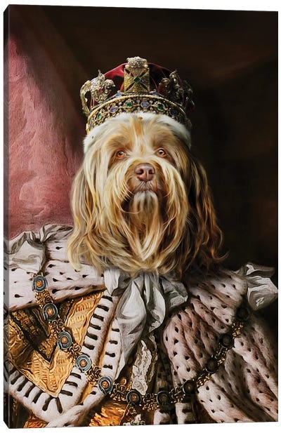 King Buddy Canvas Art Print - Pompous Pets