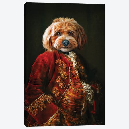 Ollie I Canvas Print #PMP87} by Pompous Pets Art Print