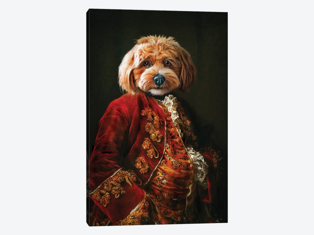 Ollie I by Pompous Pets 1-piece Canvas Art Print