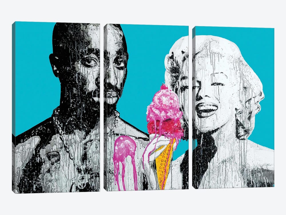 Tupac Marilyn by P Muir Art 3-piece Canvas Art