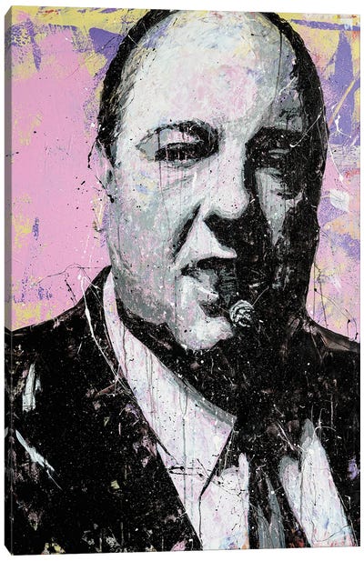 Tony Soprano Canvas Art Print - Street Art & Graffiti