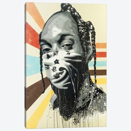 Snoop Bandana Canvas Print #PMT31} by P Muir Art Canvas Print