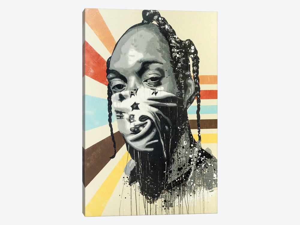 Snoop Bandana by P Muir Art 1-piece Canvas Print