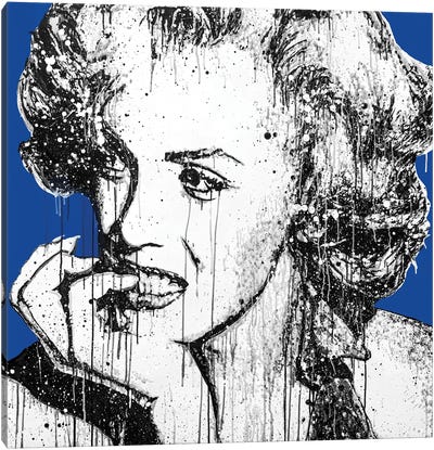 Marilyn B Canvas Art Print - Marilyn Monroe