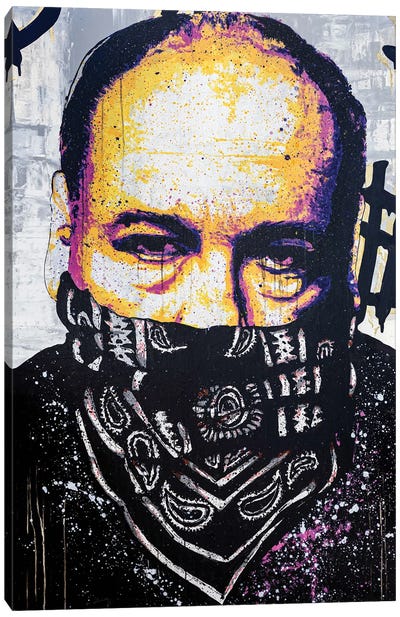 Tony Bandana Canvas Art Print - The Sopranos