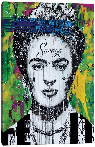 Savage Frida Canvas Art Print - P Muir Art
