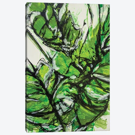 Lush Leaf Canvas Print #PMT46} by P Muir Art Art Print