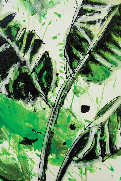 Black & White & Green: Jungle Journey by P Muir Art