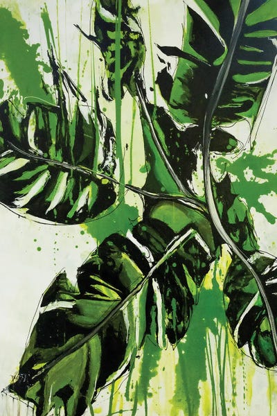 Black & White & Green: Rebel Meadow by P Muir Art