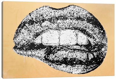 Drip Lip Canvas Art Print - P Muir Art