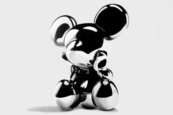 Large Modern Art - Canvas Prints: Metal Mouse by P Muir Art