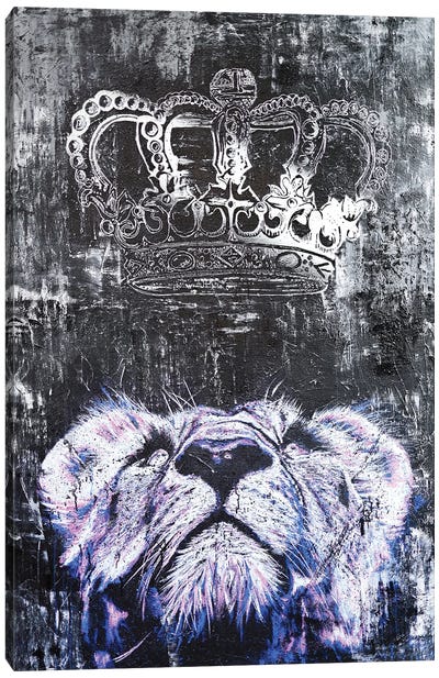 Royalty Canvas Art Print - Lion Art