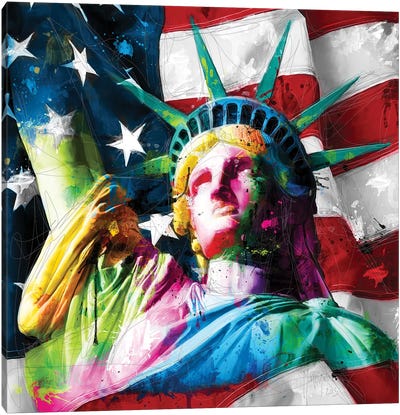 Liberty Canvas Art Print - Famous Monuments & Sculptures