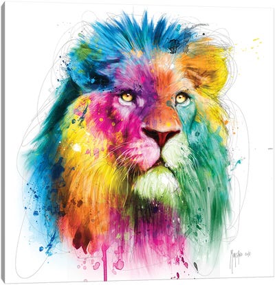 Lion Canvas Art Print - Wild Cat Art