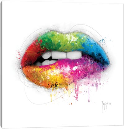 Lipstick Canvas Art Print - Lips Art