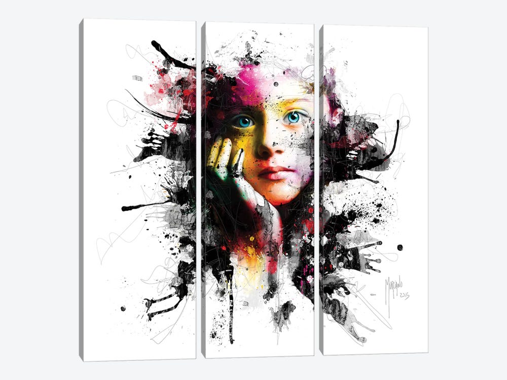 No War For Our Children by Patrice Murciano 3-piece Canvas Art Print