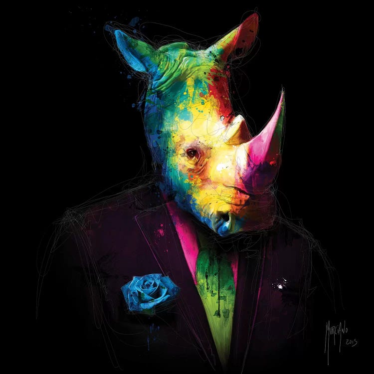 Oncle Rhino by Patrice Murciano wall art