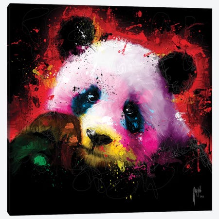 Panda Pop Canvas Print #PMU115} by Patrice Murciano Art Print