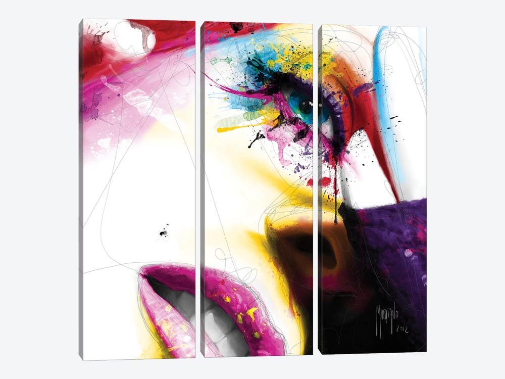 Sensual Colors by Patrice Murciano 3-piece Canvas Art Print