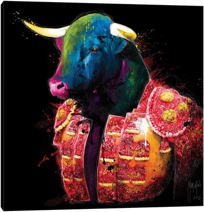 Toroador Canvas Art Print - Bull Art