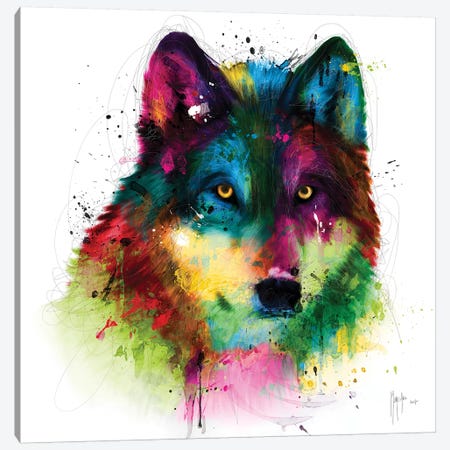 Wolf Canvas Print #PMU136} by Patrice Murciano Canvas Print