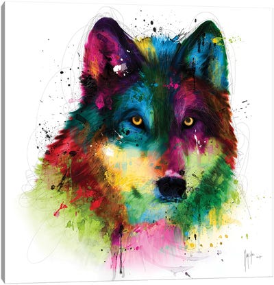 Wolf Canvas Art Print - Patrice Murciano