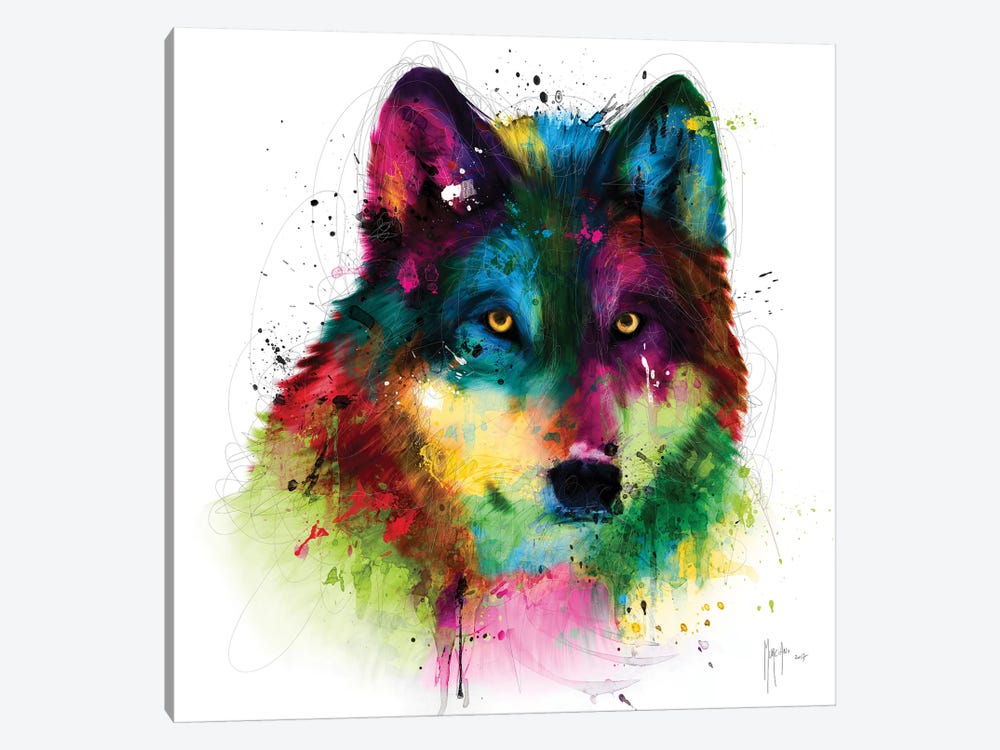 Wolf by Patrice Murciano 1-piece Canvas Print