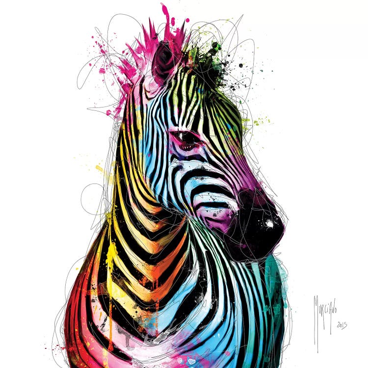 Zebra Pop by Patrice Murciano wall art