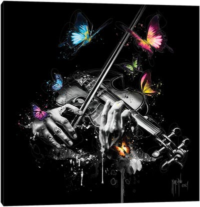 Transcendance Canvas Art Print - Violin Art