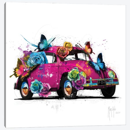 Popbeetle Pink Canvas Print #PMU145} by Patrice Murciano Canvas Wall Art