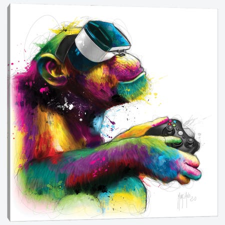 Homo Gamer Canvas Print #PMU153} by Patrice Murciano Canvas Art