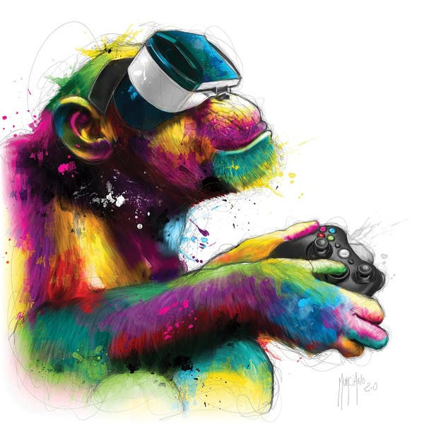 Chimpanzees: Homo Gamer by Patrice Murciano