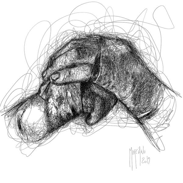 Black & White Drawings & Illustrations: Mon Combat by Patrice Murciano