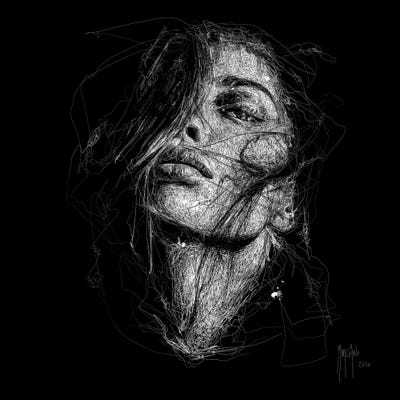 Pleasure In The Darkness by Patrice Murciano multi panel art