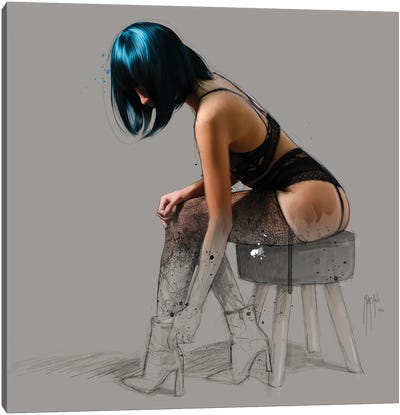 The Cloakroom Canvas Art Print - Patrice Murciano