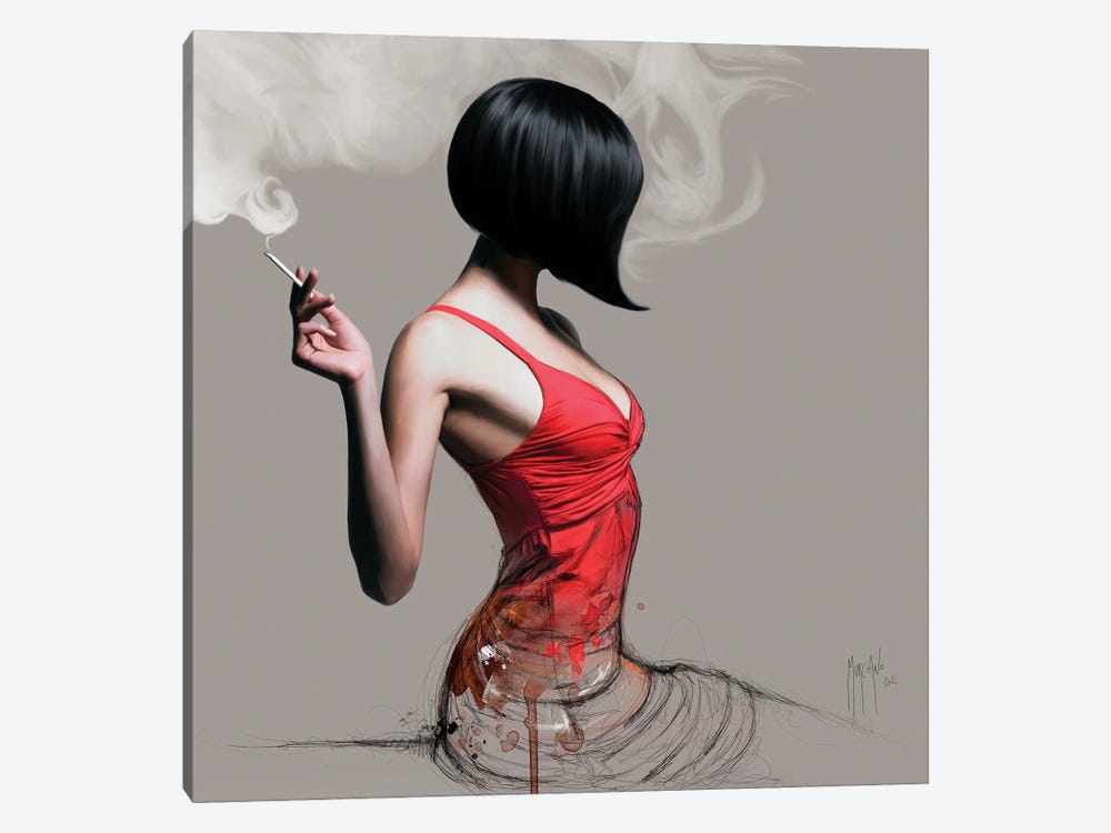 The Girl In Red by Patrice Murciano 1-piece Canvas Wall Art